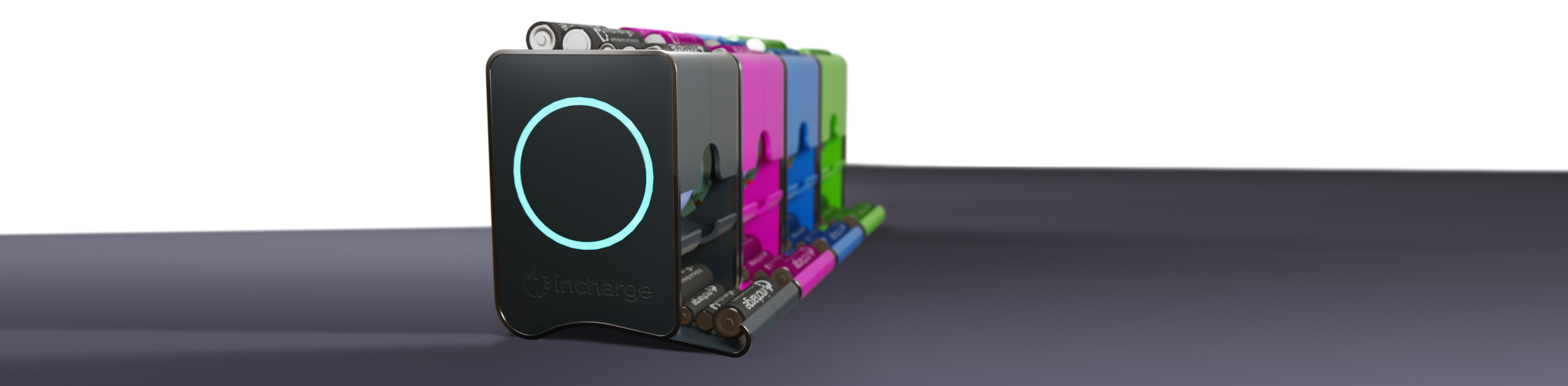 Incharge chargers in a range of colours